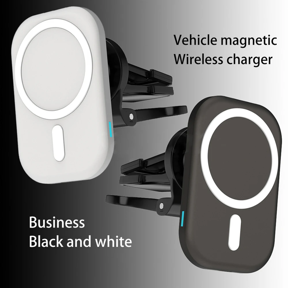 

15W Fast Magnetic Wireless Charger Holder For iPhone 12 Mini 12 Pro Max Newest Fast Charging Wireless Charger Car Phone Holder