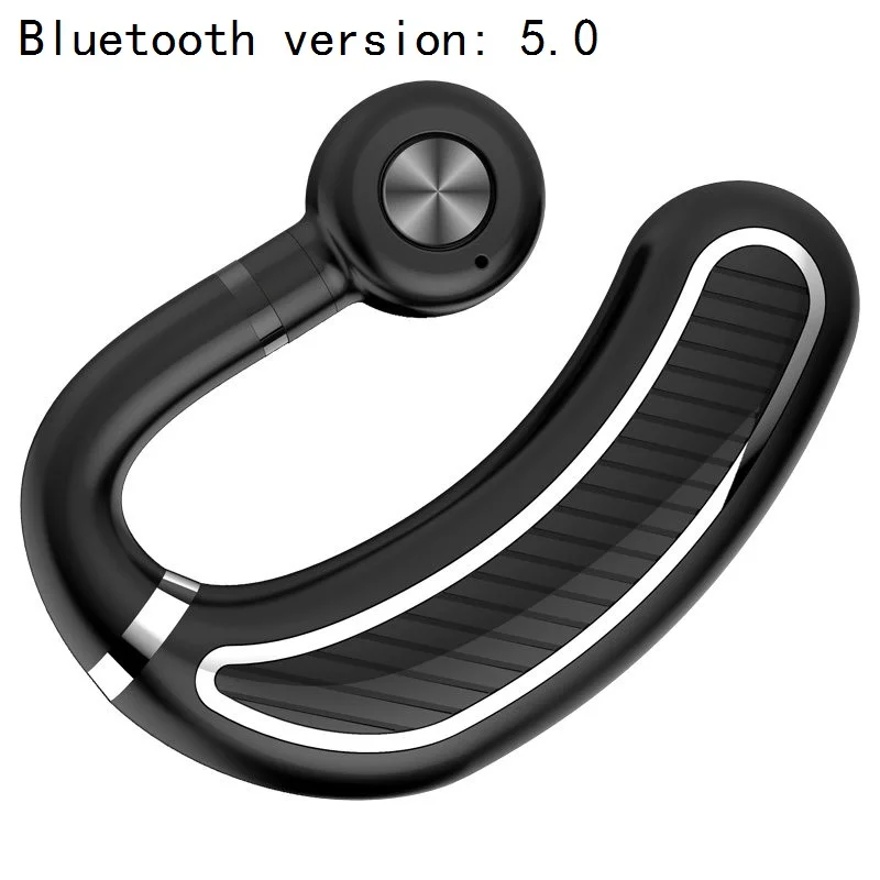 Серебристый Handsfree Bluetooth наушники Автомобильная беспроводная гарнитура с Bluetooth наушники для телефона наушники с микрофоном громкой связи беспроводные наушники - Цвет: Серебристый