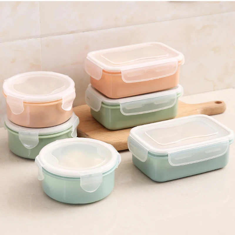 Портативная коробка для бенто ланч боксы детей пикника PP герметичные контейнеры