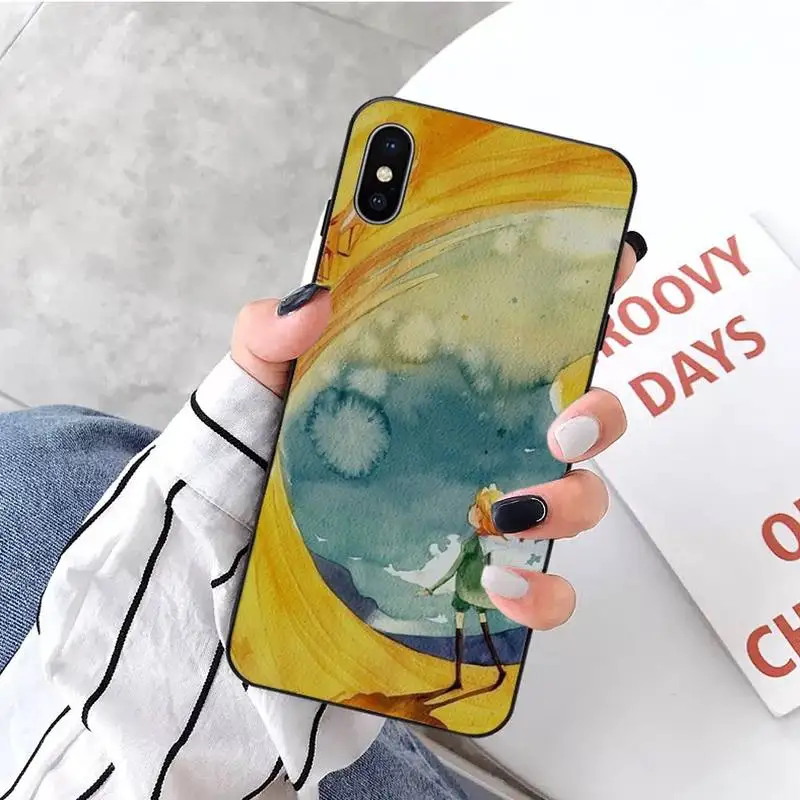 

Cartoon The Little PrinceLovely The earth space Phone Case for iPhone 11 12 pro XS MAX 8 7 6 6S Plus X 2020 XR Mini