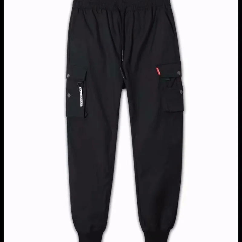 

Men's Side Pockets Cargo Harem Pants 2021 Hip Hop Casual Male Joggers Trousers Fashion Casual Streetwear Pants