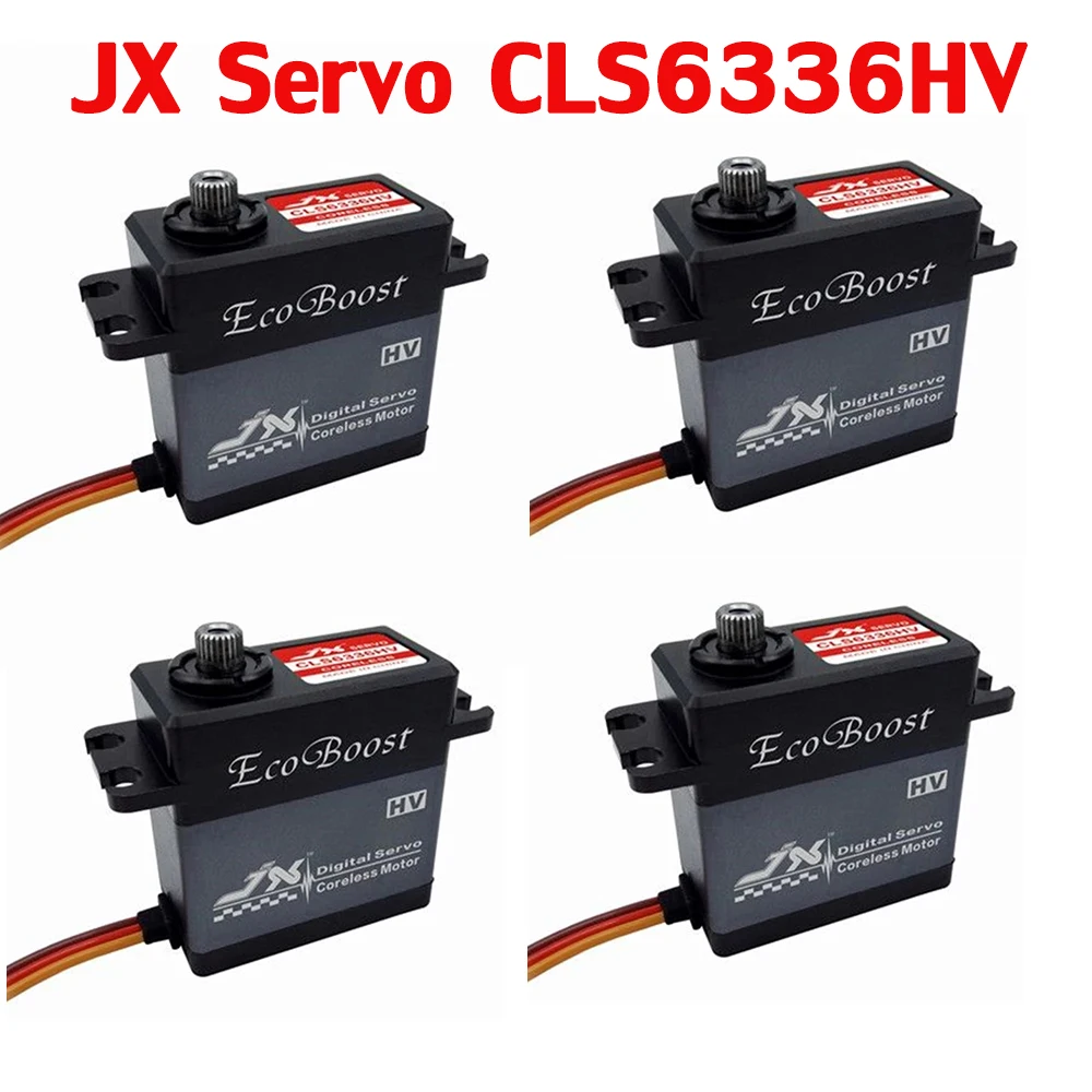 1/4 шт. JX Ecoboost CLS6336HV 36 кг большой крутящий момент 180 градусов ЧПУ цифровой сервопривод без сердечника для радиоуправляемых моделей вертолетов автомобилей