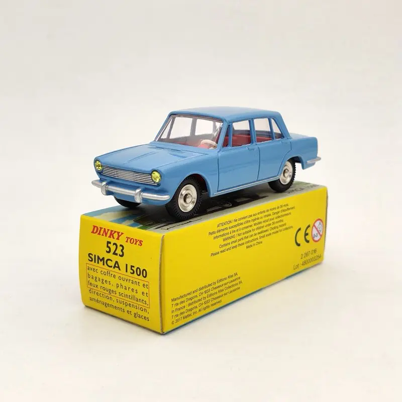 

Atlas 1:43 DINKY TOYS 523 For SIMCA 1500 Blue Diecast Models Collection