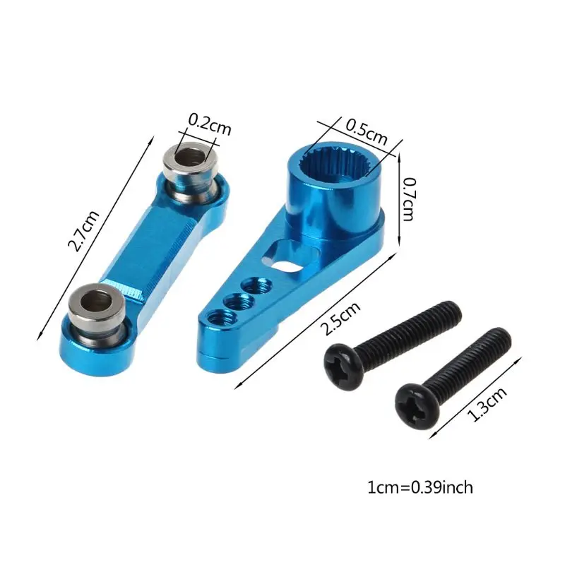 

Rudder Pull Rod 25T Servo Swing Arm for WLtoys A949 A959 A969 A979 K929-B Remote Control Car Metal Upgrade Accessories