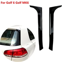 car gloss black rear window side wing roof spoiler splitter stickers trim cover for vw volkswagen golf 6 golf mk6 variant wagon