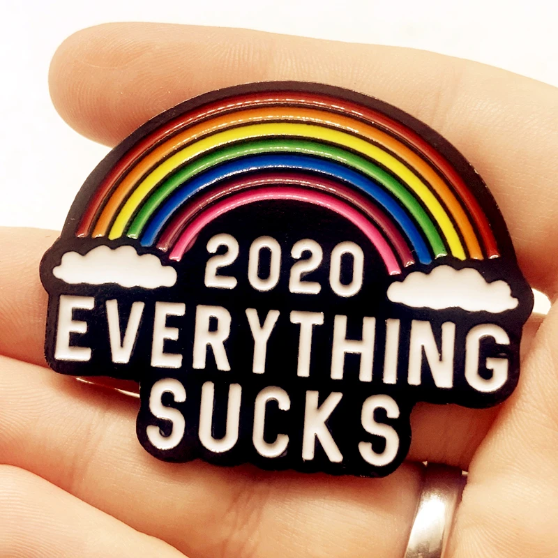 

Biden Trump 2020 EVERYTHING SUCKS Hard Enamel Brooch Pins Badge Collar Lapel Pins Alloy Metal Fashion Jewelry Accessories