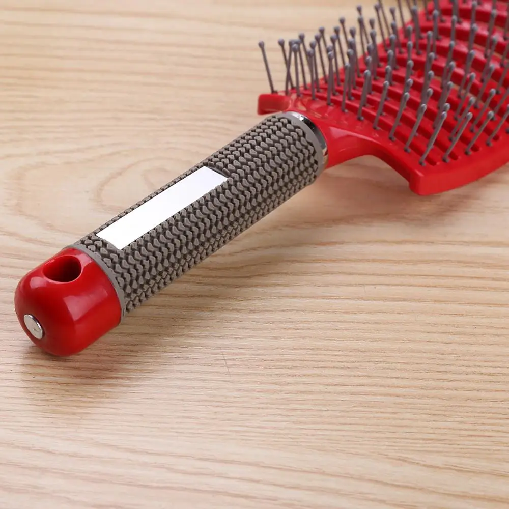 Щетка для волос Массажная нейлоновая расческа женская щетка влажной кудрявой