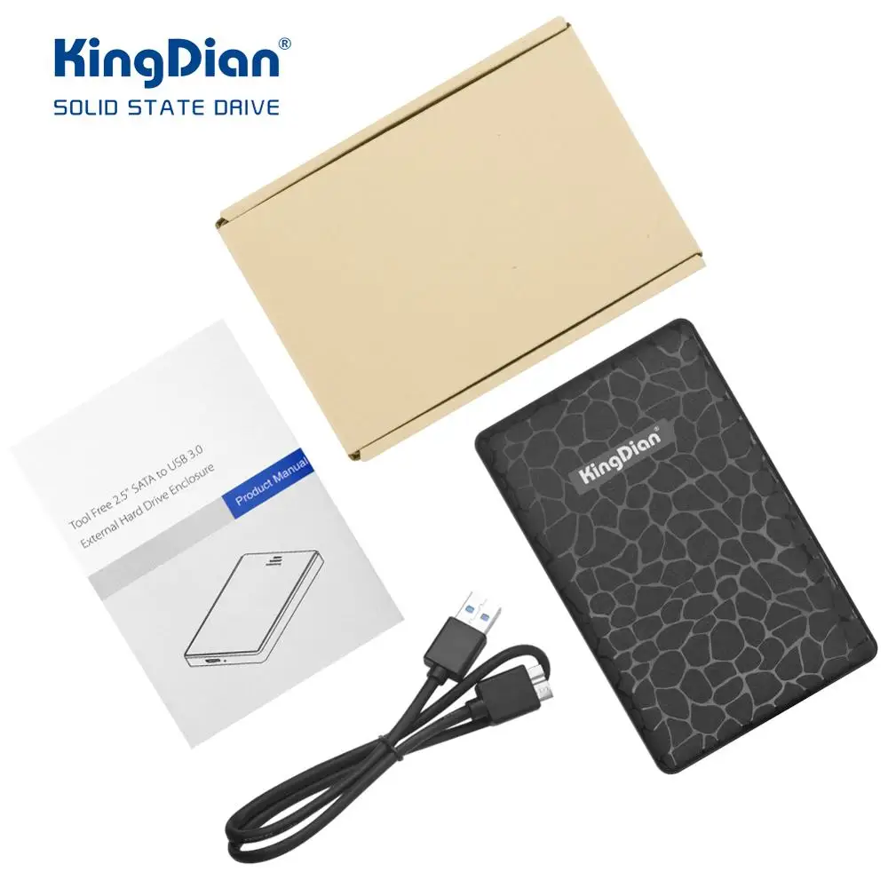 KingDian HDD чехол 2,5 SATA к USB 3,0 адаптер для жесткого диска SSD HDD коробка жесткий диск Корпус HDD корпус HD внешний