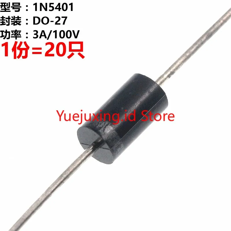 100 шт. (100 шт.) 1N5401 IN5401 3A 100V DO 27 выпрямительный диод EJ3 1N540 1 5401|Запасные части| |