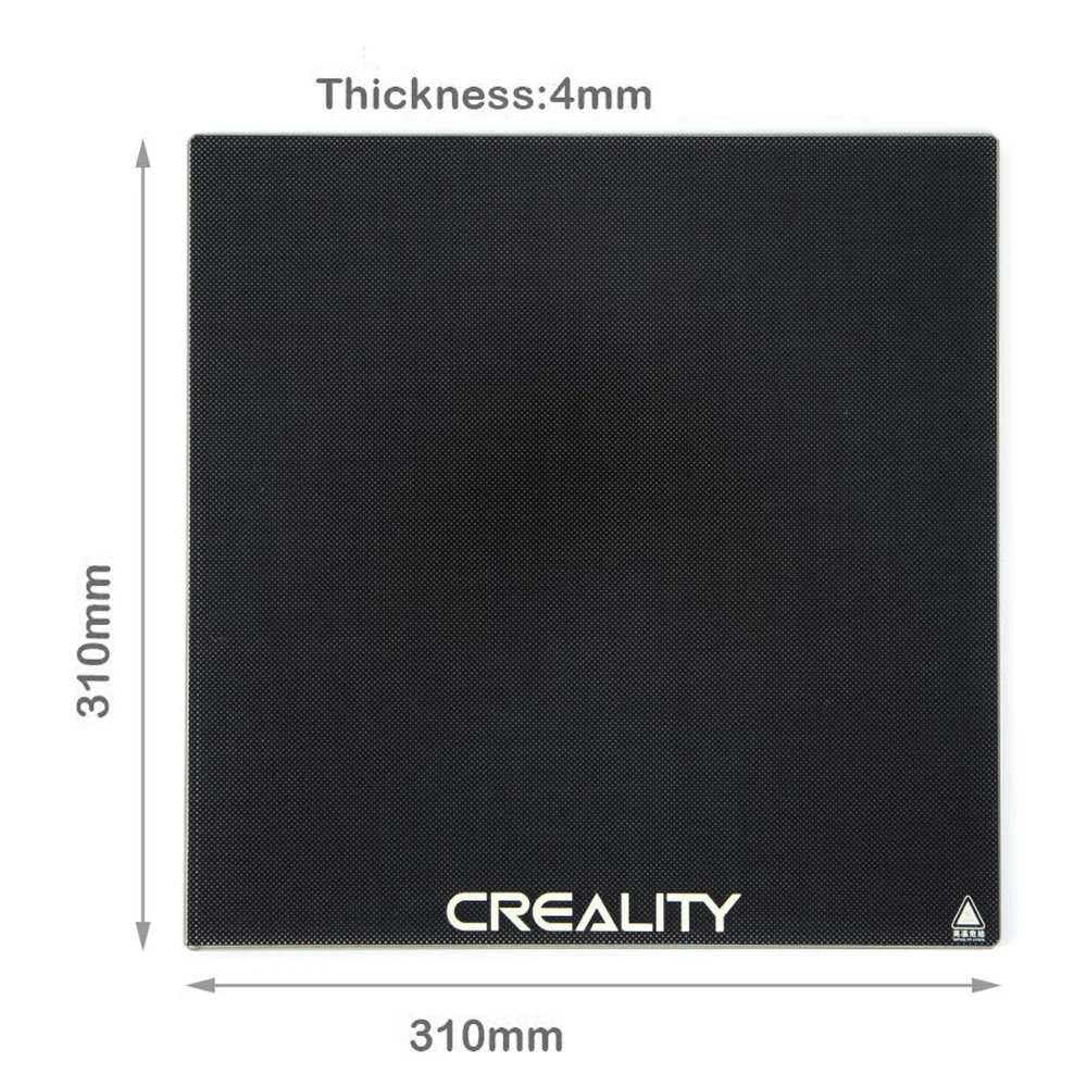 

Tempered Glass Plate 3D Printer Carbon Crystal Silicon Glass Heated Bed Build Platform for Ender-3/Ender-3 Pro/Ender-3