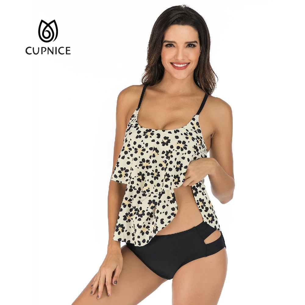 Женский купальник из двух предметов с открытой спиной и низкой талией |