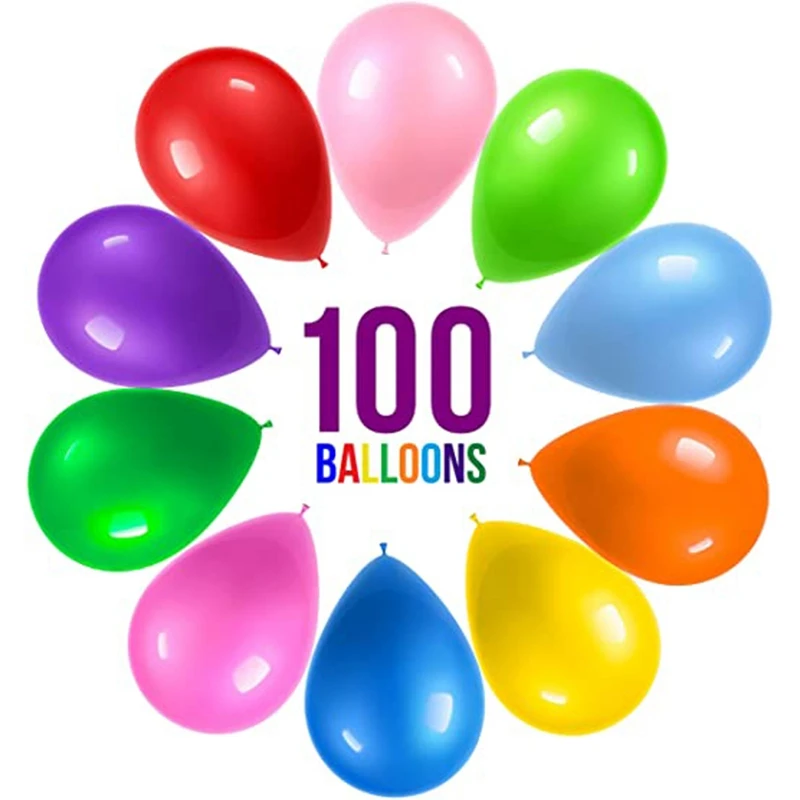 

1 Pack of 100 Party Balloons 10-Inch with 30B Screen Frame