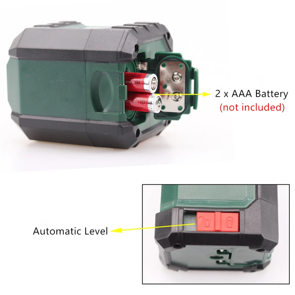 Лазерный уровень самовыравнивающийся горизонтальный и вертикальный поперечный