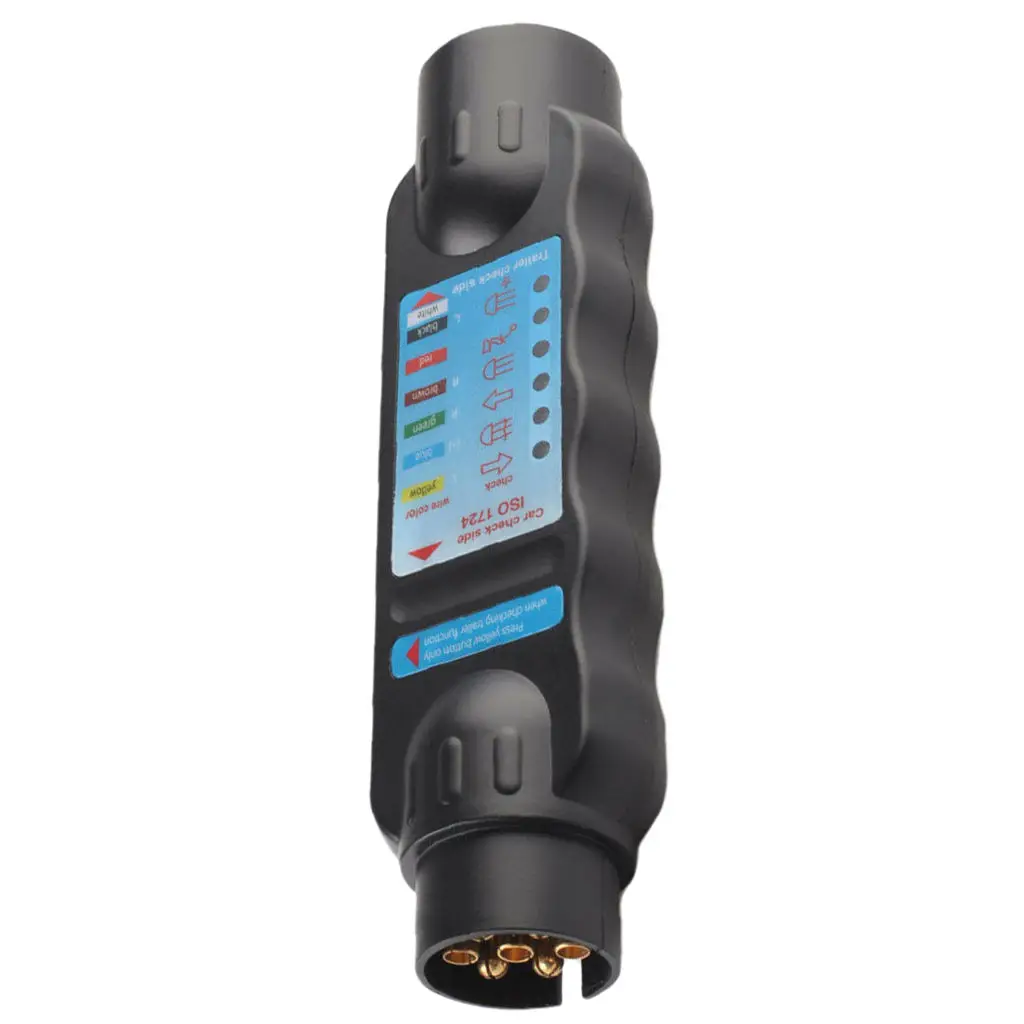 

Portable 7 Pin Trailer LED Light Wiring Circuit Connector Diagnostic Tool