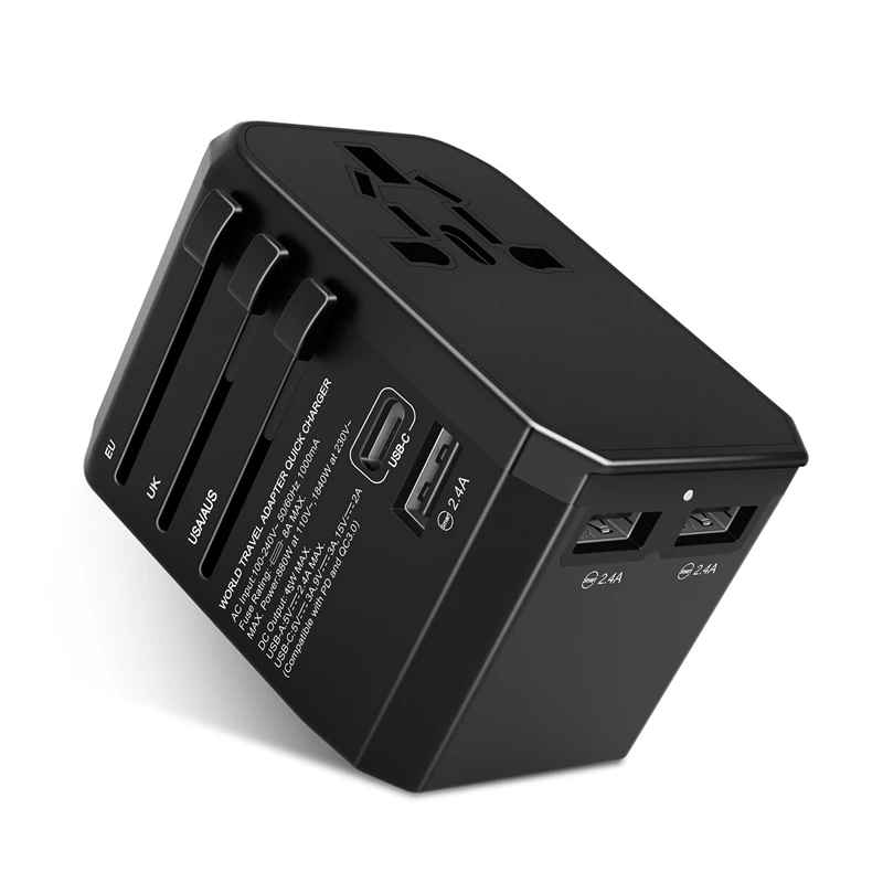 Универсальный переключатель Wontravel JY 308PRO 45 Вт USBPD + QC 3 0 многофункциональное