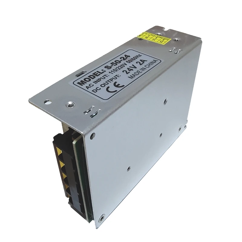 24V2A импульсный источник питания 220V трансформатор 24V DC 24V50W Промышленный контроль программируемый источник питания S-50-24