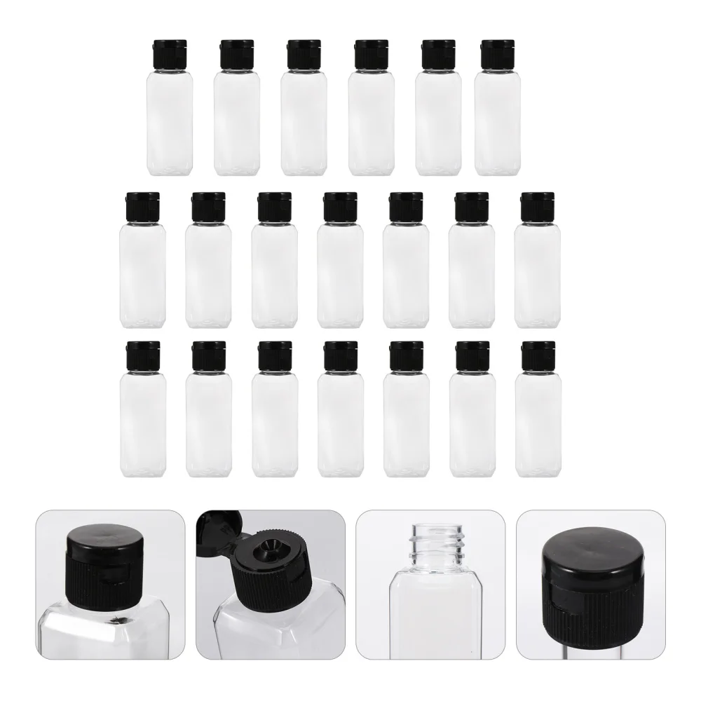 

20Pcs Empty Refillable Bottles 50ml Makeup Toiletry Cosmetics Containers Bottle
