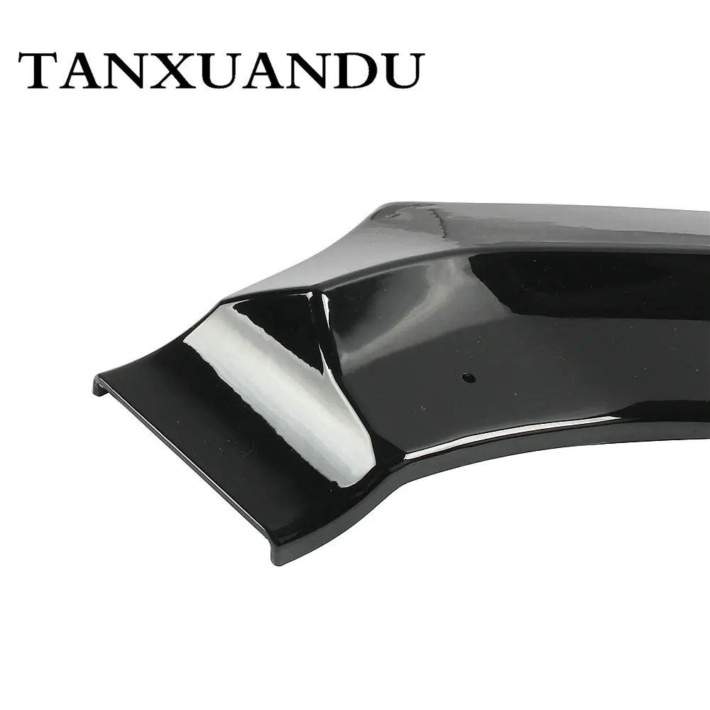 1026 роспись черный глянец 3 ступенчатый передний бампер спойлер днища крыло Спорт