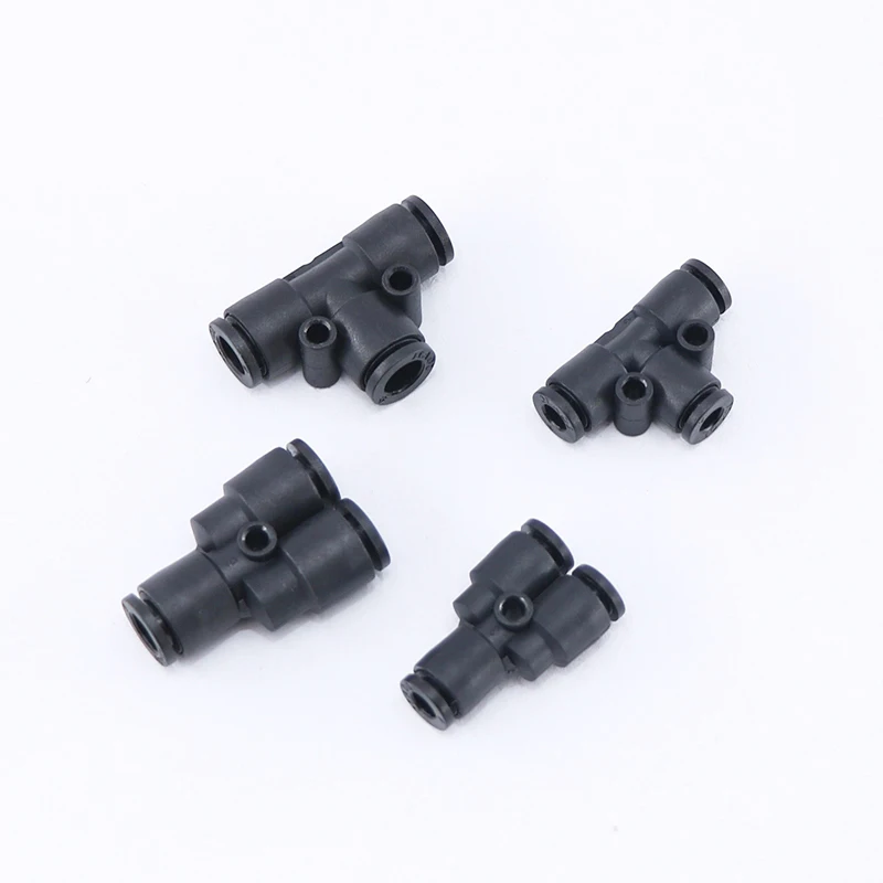 1PC T/Y Type Mini Pneumatic Push In Fittings For Air/Water Hose and Tube Connector 4mm 6mm PY/PE | Обустройство дома