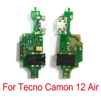10 pcs usb charging port dock connector board flex cable for tecno camon 12 air charge charger port board replacement parts