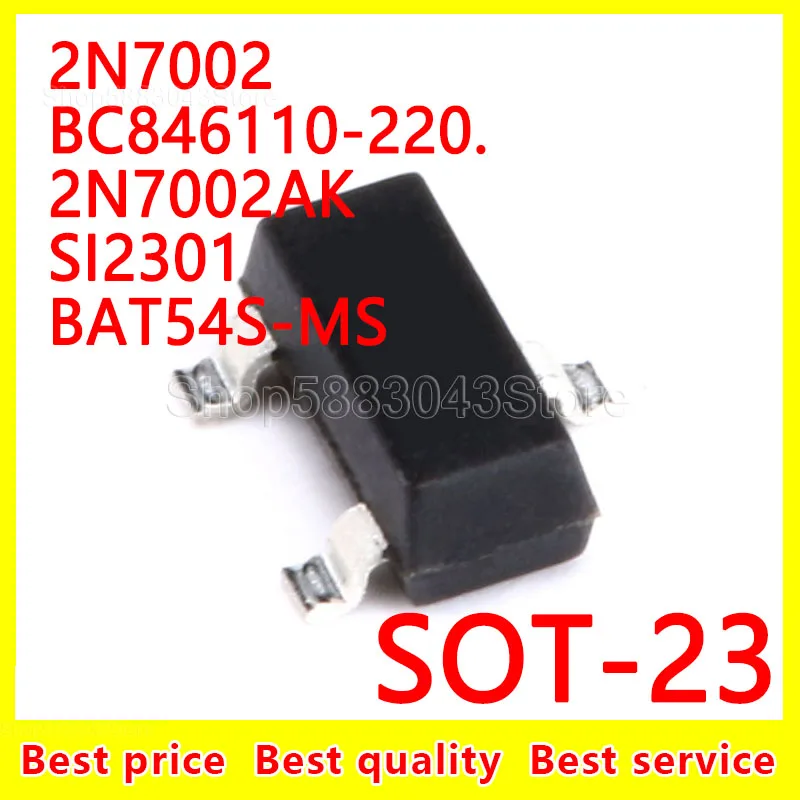 

(20 шт.) 100% Новый оригинальный фонарь 2N7002. 2N7002AK SI2301 BAT54S-MS SOT-23 SOT23
