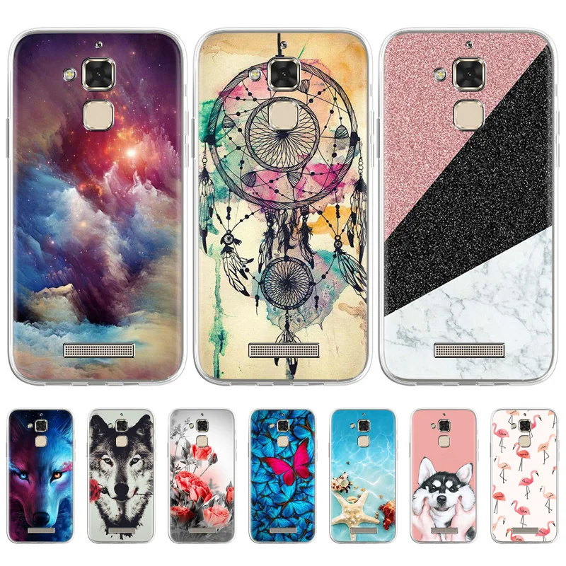 

Cover For Asus Zenfone 3 Max ZC553KL Case TPU Soft Silicone Phone Shell Coque On Asus Zenfone3 Max 5.5 inch Flower Bumper Fundas