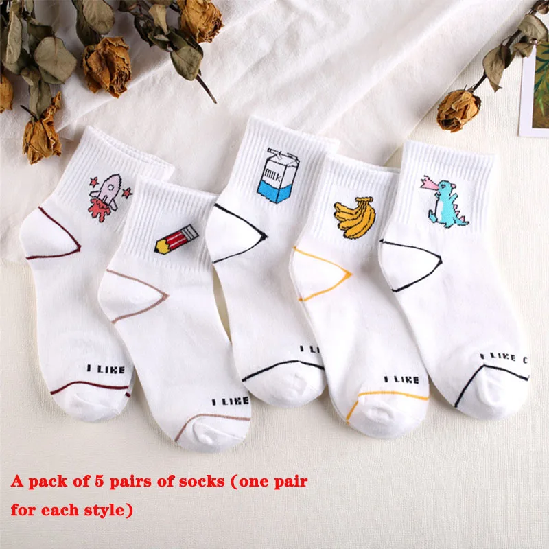 Новинка 2019 высококачественные милые элегантные хлопковые женские носки CRAZY FLY с