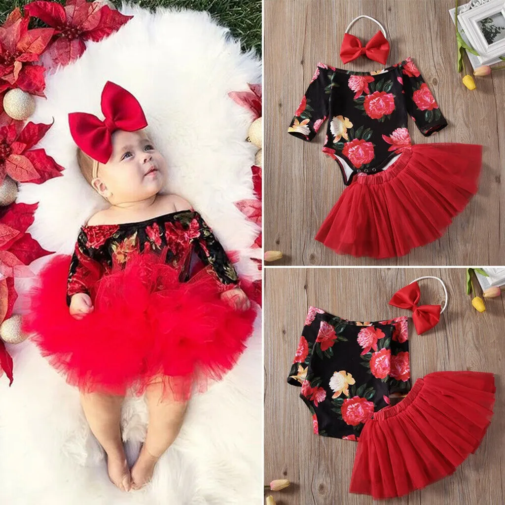 Комплект одежды для малышей: комбинезон с длинными рукавами и цветочным принтом +