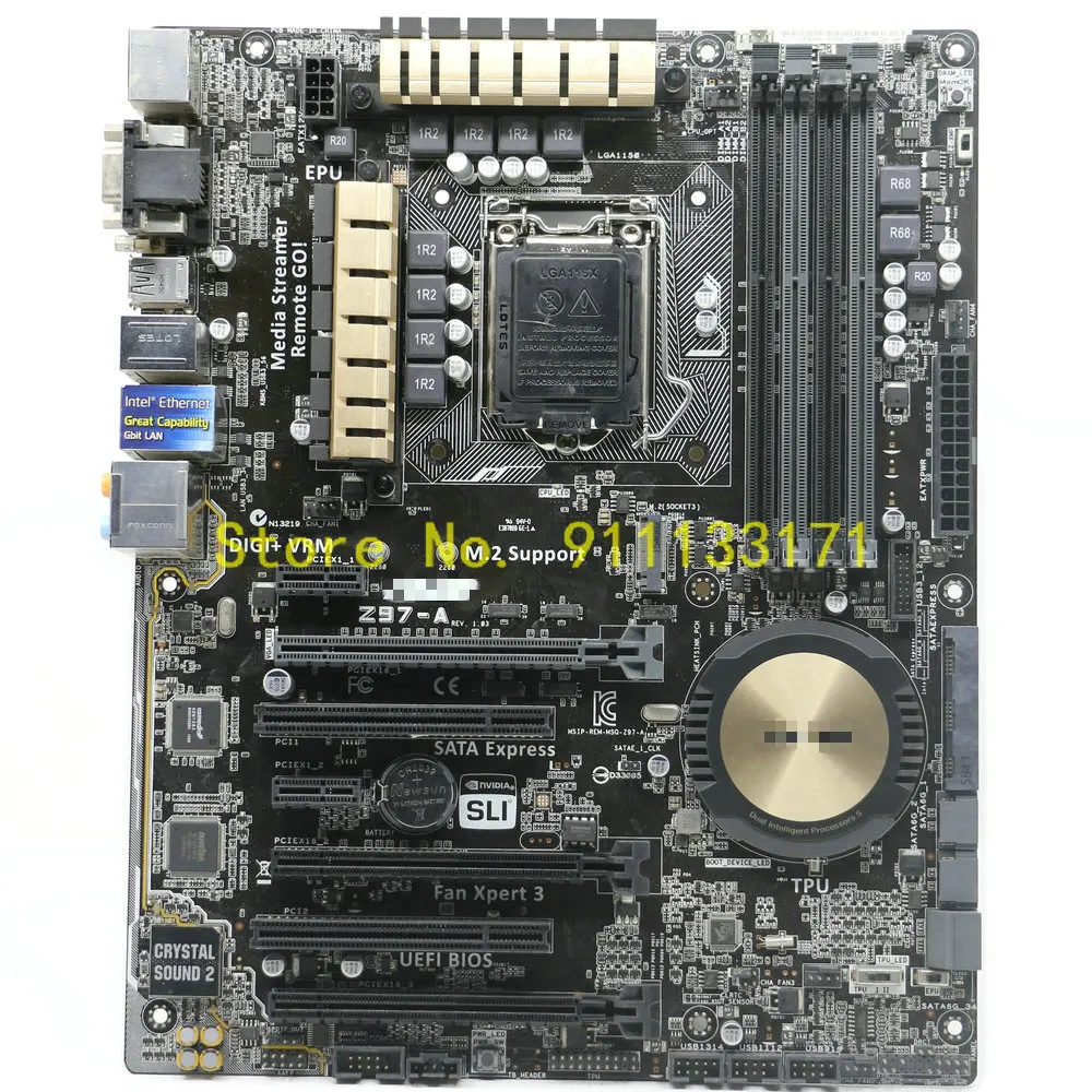 Для ASUS Z97-A для настольных ПК Разъем LGA 1150 DDR3 32 Гб PCI-E3.0 Intel Z97 материнская плата с