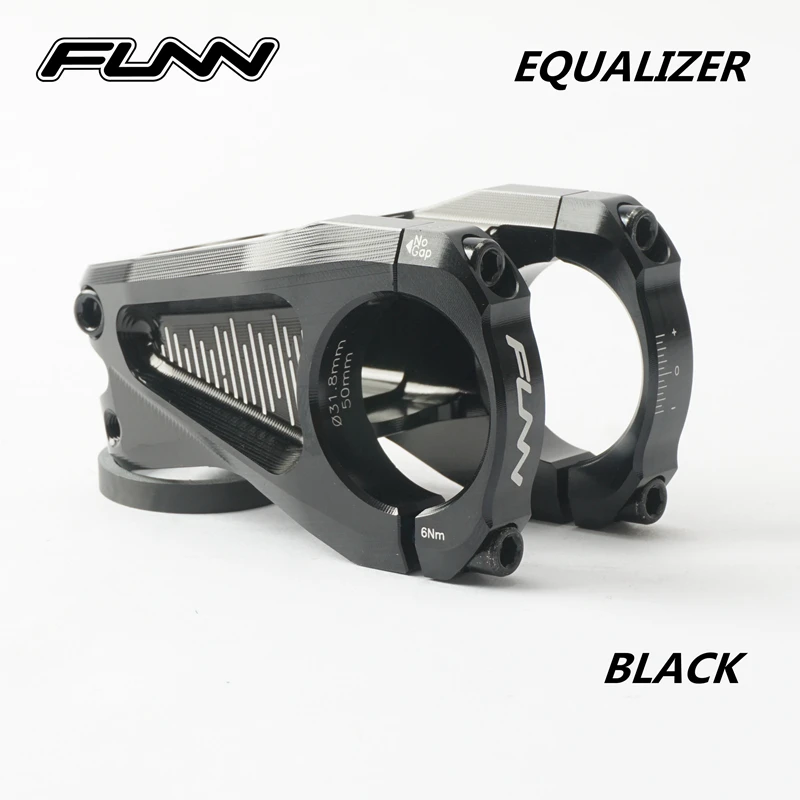 FUNN EQUALIZER MTB Mountain Bike Full CNC ENDURO AM XC -10 Degree 31.8MM 35MM Bar Clamp 50MM EXTEND 28.6MM Steer Bicycle Stem | Спорт и