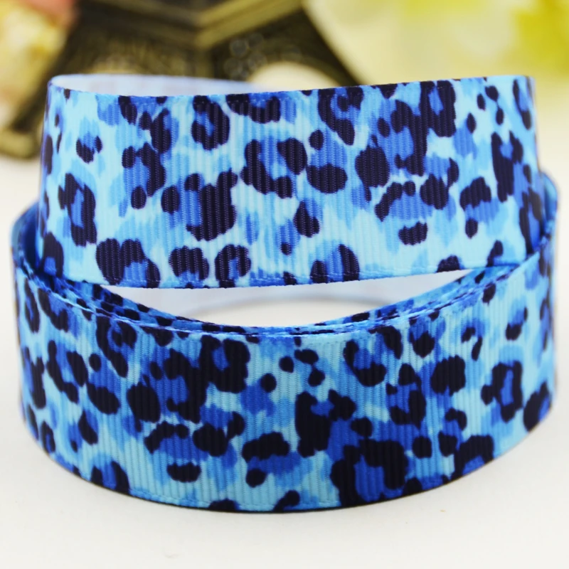 Репсовая лента с леопардовым мультяшным принтом 7/8 дюйма 22 мм 1 дюйм 25 1-1/2 38 3 75 10