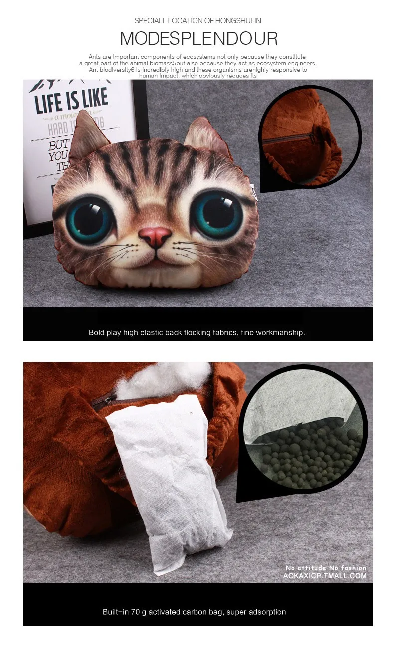 Автомобильный подголовник в форме кота собаки диванная подушка игрушка кукла