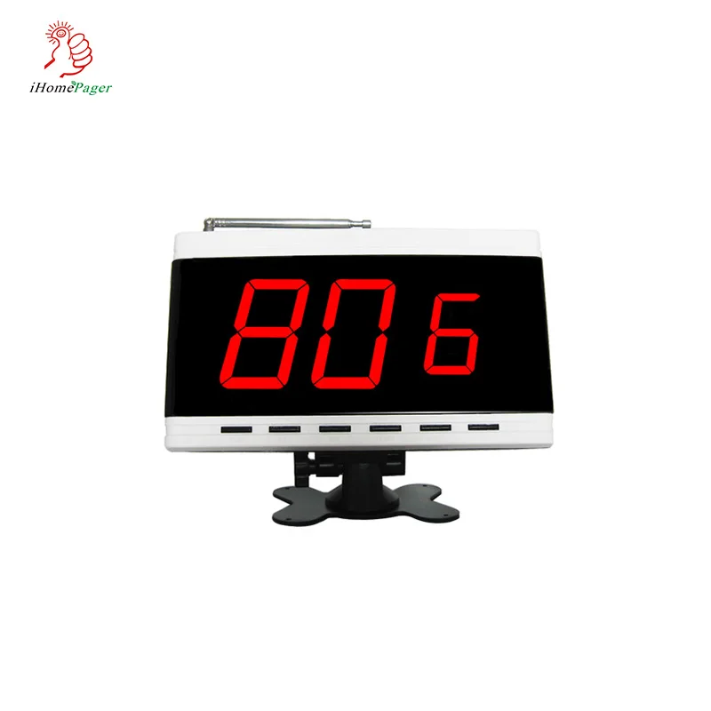 Беспроводной дисплей системы вызова приемник экрана подкачки для ресторана