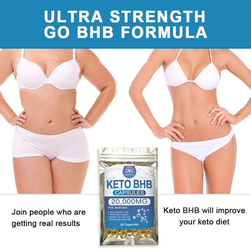 

HFU 120PCS Keto Capsules Ketone Slimming Product Diet Supplement Fat Burner Suppress Appetite Boost Energy Weight Loss Products