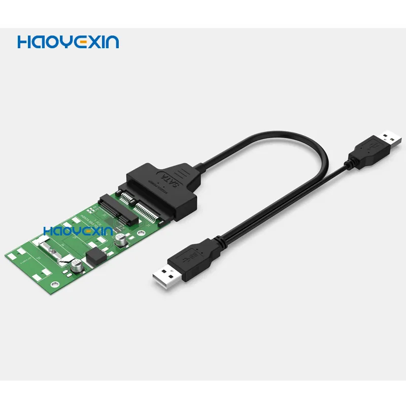 

Адаптер SATA usb SSD на 2,5 дюйма, преобразователь, плата модуля карты Mini Pcie Ssd, оптовая продажа, считыватель карт с кабелем USBTOSATA