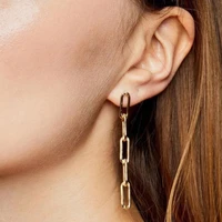 ywzixln fashion bohemian hip hop earrings jewelry chain pendant dropping earrings best gift for women girl e0172