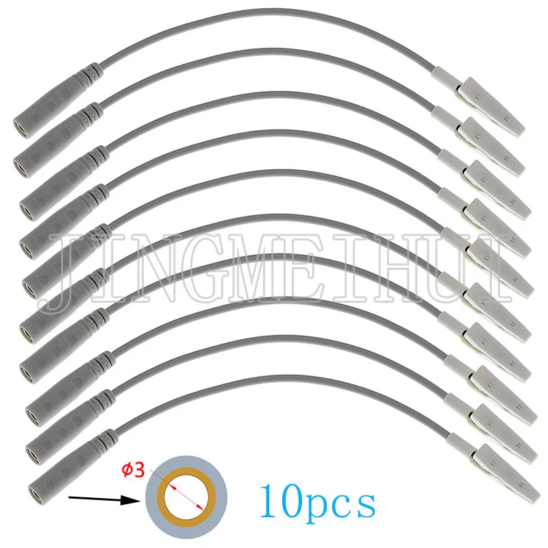 3.0 Alligator clip ЭКГ электрод адаптер/удлинитель для Mindray/Nihon Kohden/Comen/Siemens/Schiller/Bionet/GE/martara/Edan кабель ЭКГ - Цвет: 3.0 Alligator clip