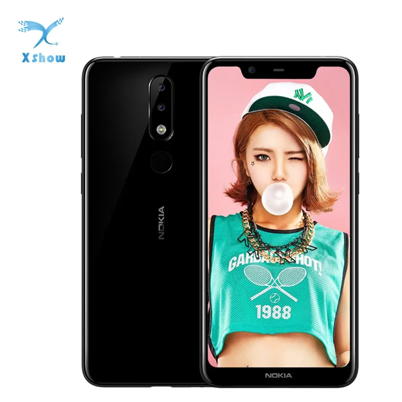 Nokia X5 смартфон с 5 дюймовым дисплеем процессором Helio P60 ОЗУ 4 Гб ПЗУ 64 ГБ 86 мАч 13 МП + 4G
