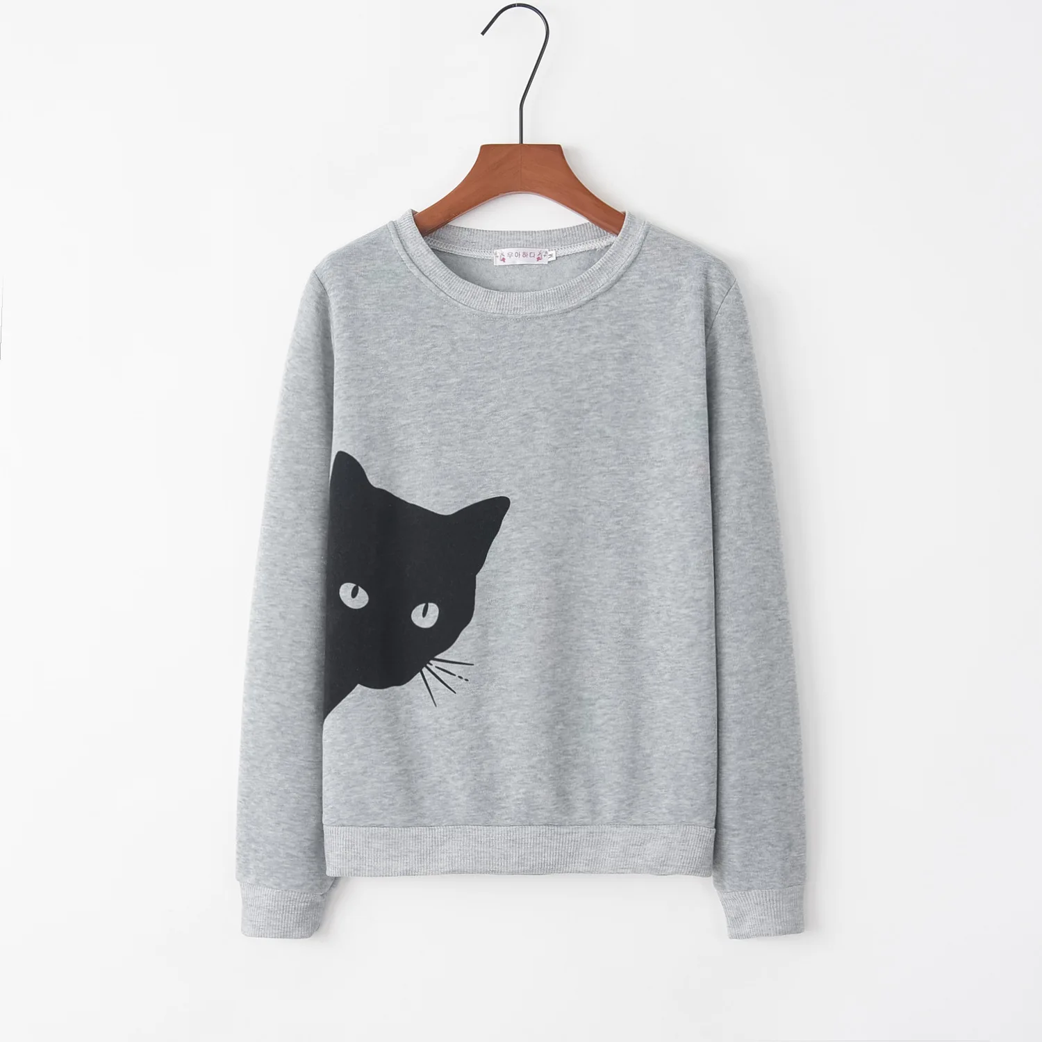 

Cat hair cute Gothic 2020 New Design Hot Sale Hoodies Sweatshirts Women Casual Kawaii Harajuku Sweat Girls European Tops Korean