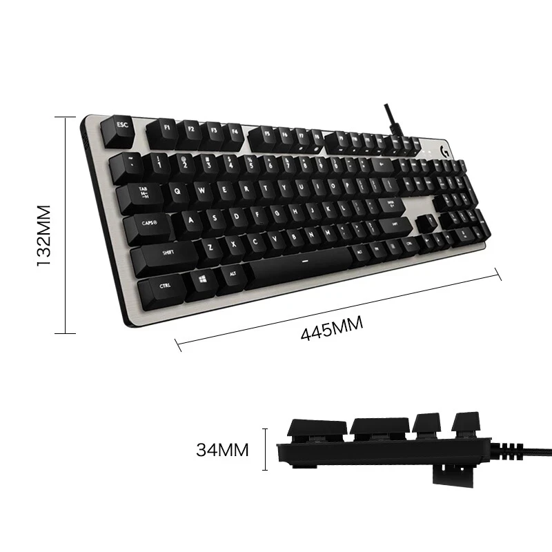 Logitech G413 Gaming Keyboard Backlight Slim Full-Size Backlit Mechanical Aluminum Alloy Keyboard For Desktop Laptop PC Gaming images - 6