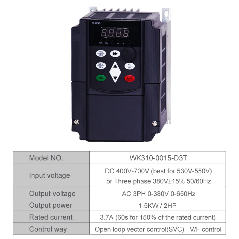 1.5kw 380V 0,75 kw 1.5 kw 2.2 kw AC тройной(3) фазовый выход 1HP фотоэлектрический Солнечный бассейн водный насос инвертор конвертер - Цвет: 1.5kw