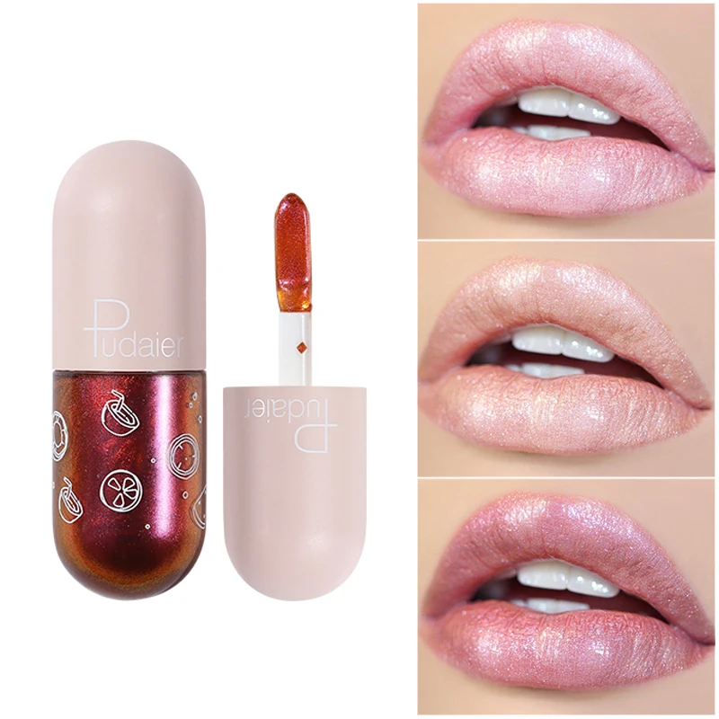 

25 Colors Capsule Shiny Liquid Lipsticks Long Lasting Moisturizing Crystal Clear Lip Gloss Plumper Oil Makeup Lip Tint Cosmetics