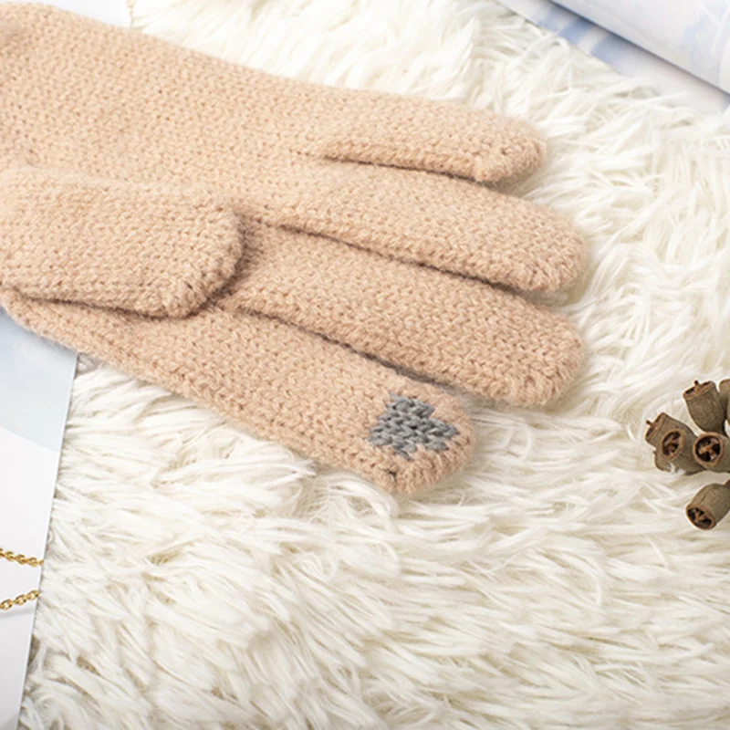 

Hot Full Fingers Knitted Gloves Warm Mitten Winter Favor for Autumn and Winter N66