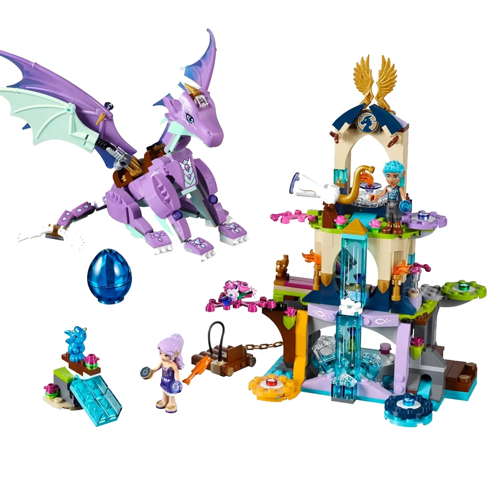 318 шт BELA 10413 Fit Elves 41077 Aira's Pegasus сани Набор фигурок DIY строительные блоки игрушки для детей девочки рождественские подарки