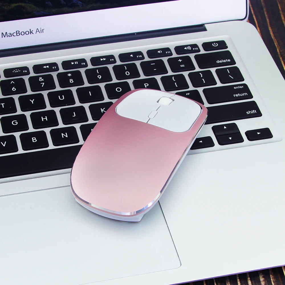 Беспроводная мышь 2 4 ГГц USB бесшумная перезаряжаемая для офиса ультратонкая ПК