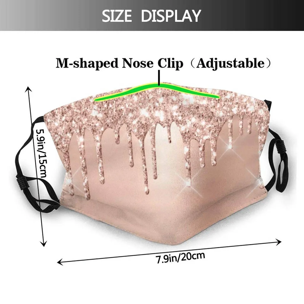 

5PC Mask+10PCS Filter Fashion Reusable Protective PM2.5 Filter Printing mouth Masks Face mask Windproof Mouth-muffle proof Mask