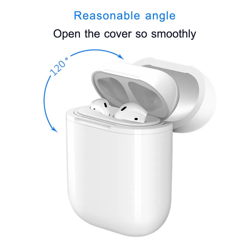 Беспроводной зарядный чехол для Airpods Беспроводное зарядное устройство для Airpods 1 2