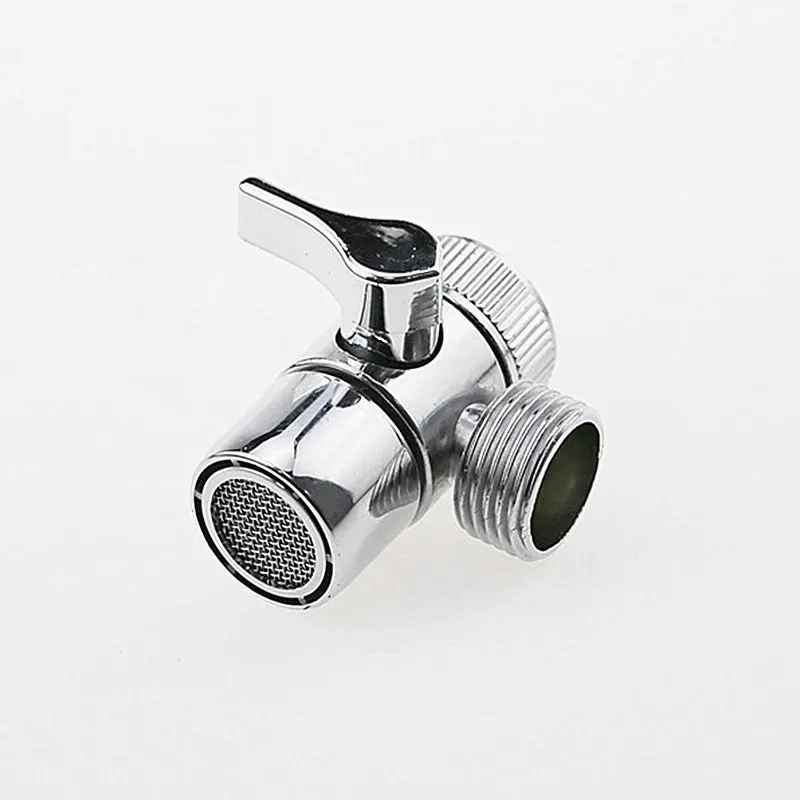 

Brass 3-way Diverter Valve Faucet Connector Adapter Three Head Function Switch