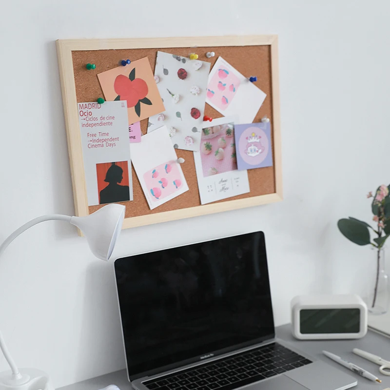 Креативная корковая доска с буквенным принтом объявлений для домашнего офиса