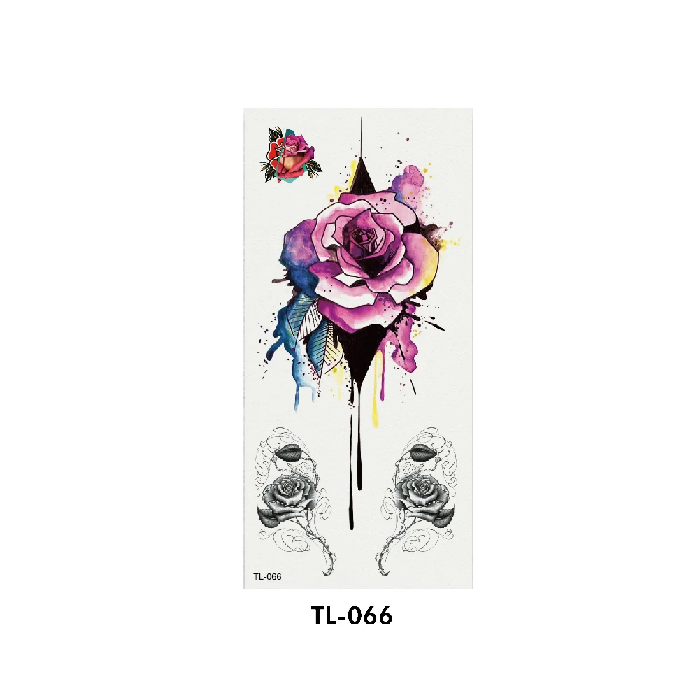 Холодный Ловец снов Роза Золотая рыбка временная татуировка стикер боди-арт